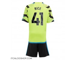 Arsenal Declan Rice #41 Seconda Maglia Bambino 2023-24 Manica Corta (+ Pantaloni corti)